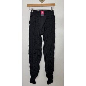 AGOGIE Women's +40 Built in Resistance Training Black Workout Pants Size XL